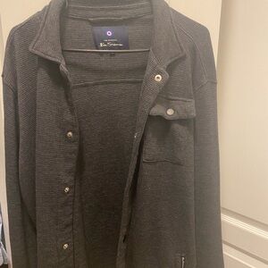 Ben Sherman Charcoal Grey Cardigan Sweater